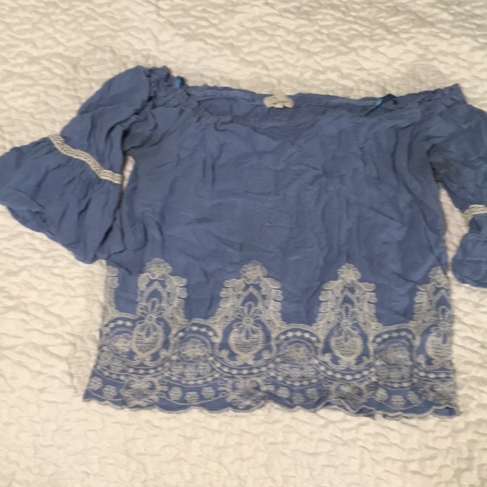 Light blue croptop